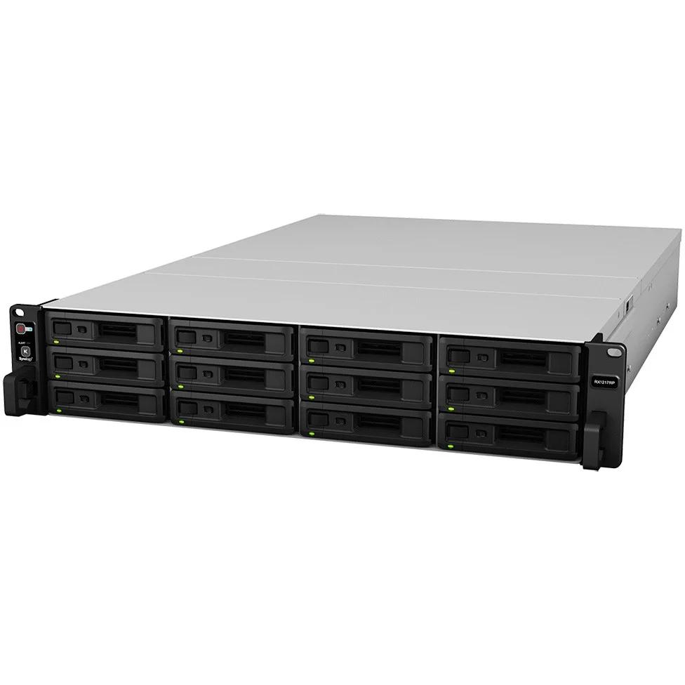 Synology RX1217RP Erweiterungseinheit fuer DiskStation   12 Einschuebe   Redundant Netzteile Netzwerk-Adapter / Netzwerk-Karten