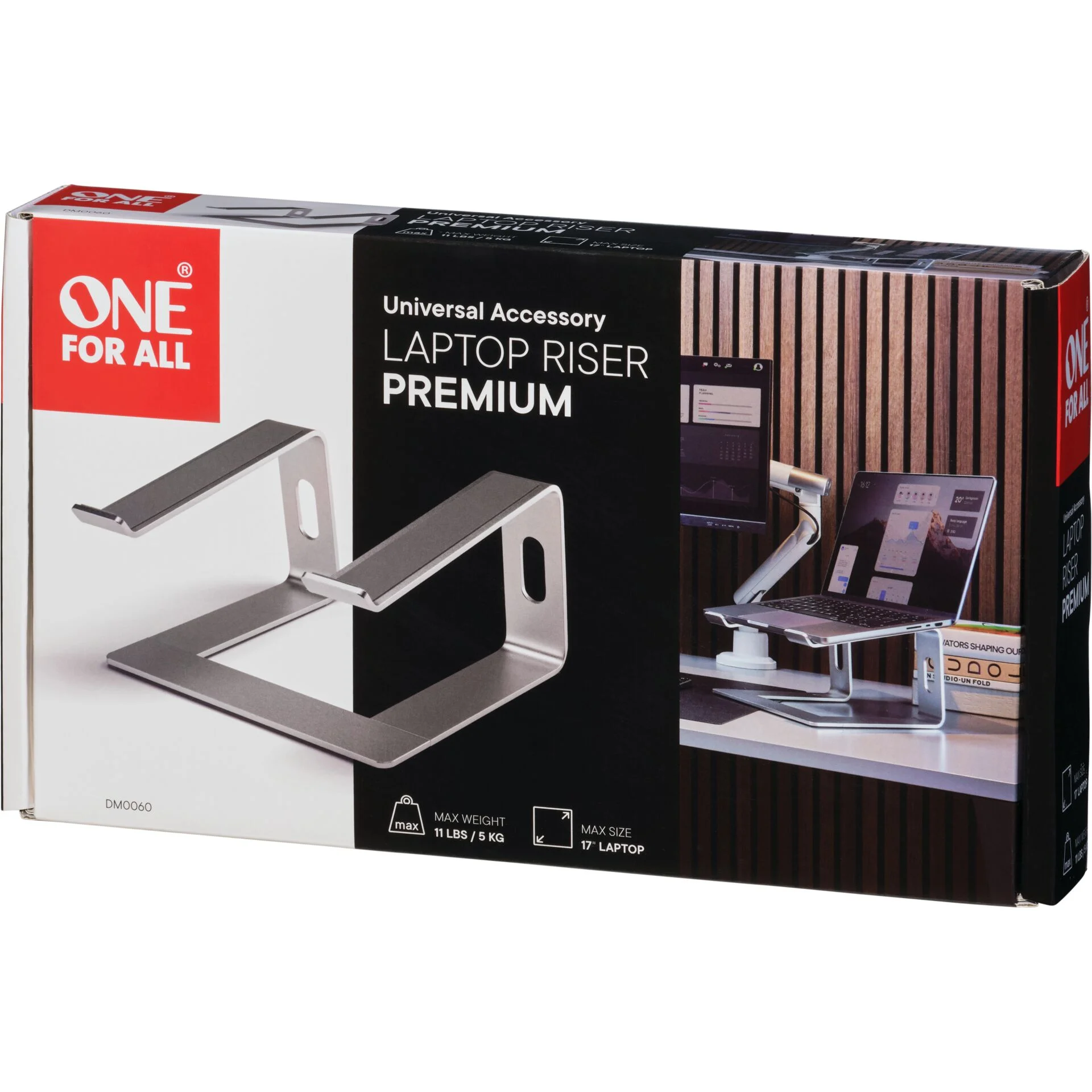 OneforAll One for All Office Laptopstaender Aluminium DM 0060 Notebook & Tablet Zubehoer