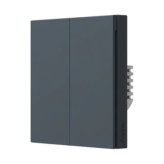 Aqara Smart Wall Switch H1  No Neutral  Double Rocker  grau  HomeKit  Schalter & Wandtaster
