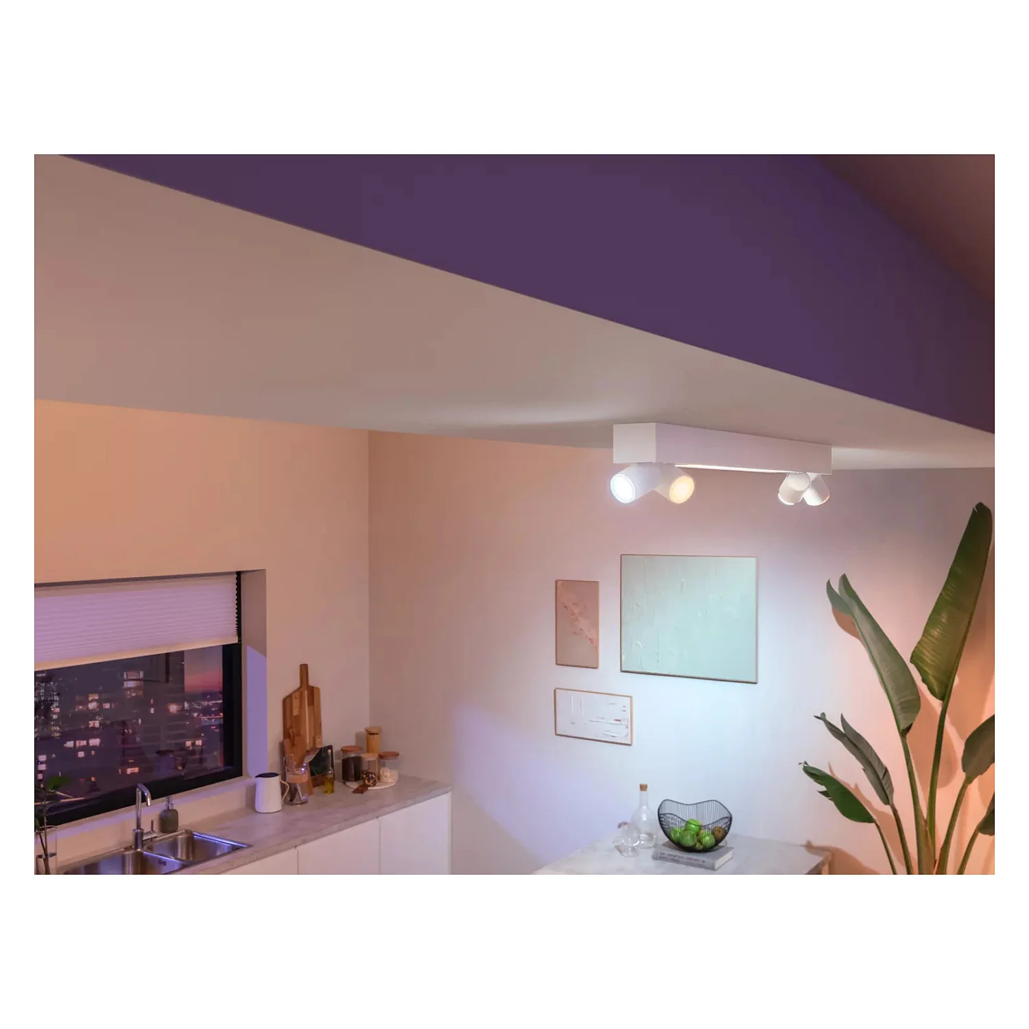 Philips Hue White and Color ambiance Centris 4er Deckenspot Deckenleuchten