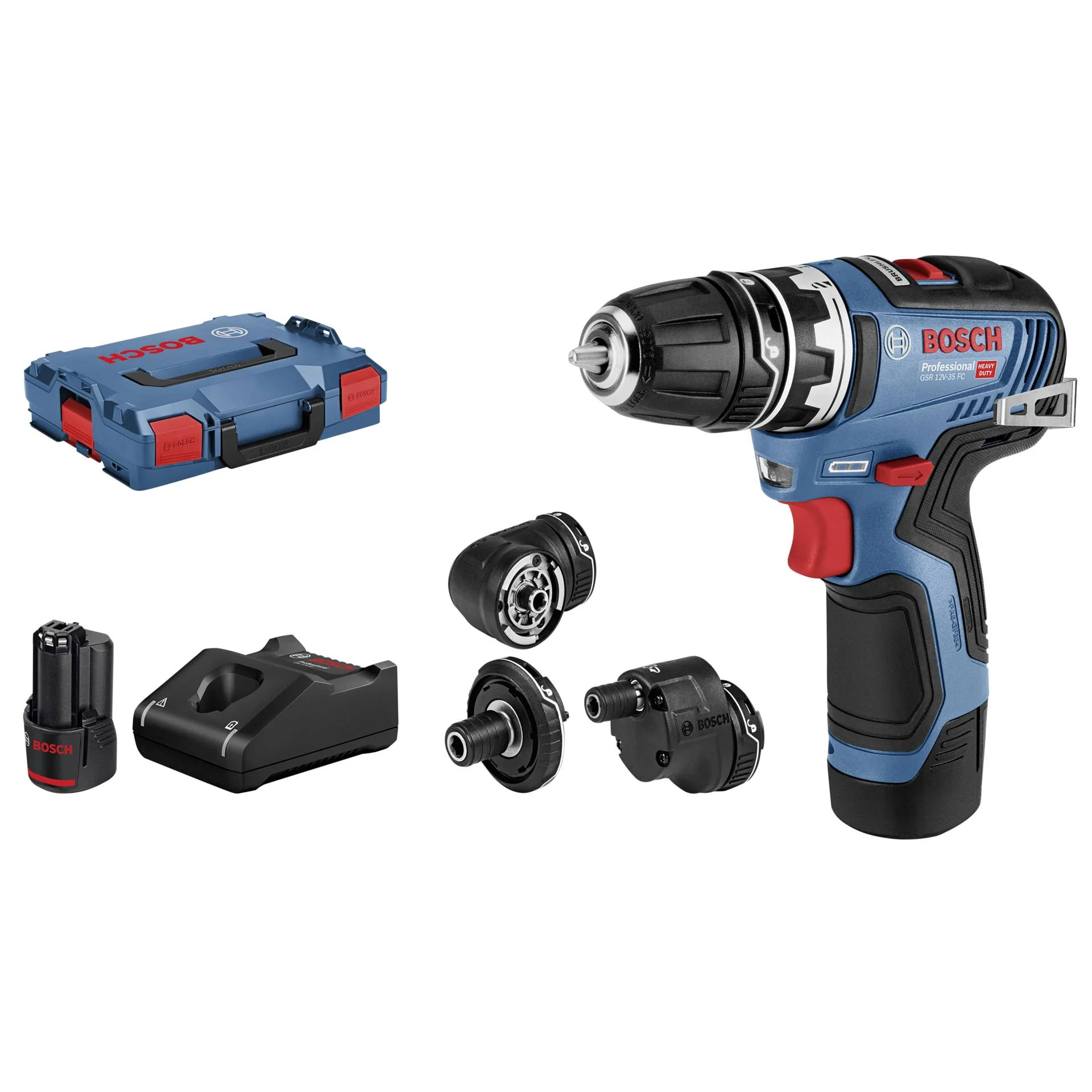 Bosch GSR 12V 35 FC 1750 RPM Ohne Schluessel 590 g Schwarz  Blau  Rot Bohrer & Schrauber
