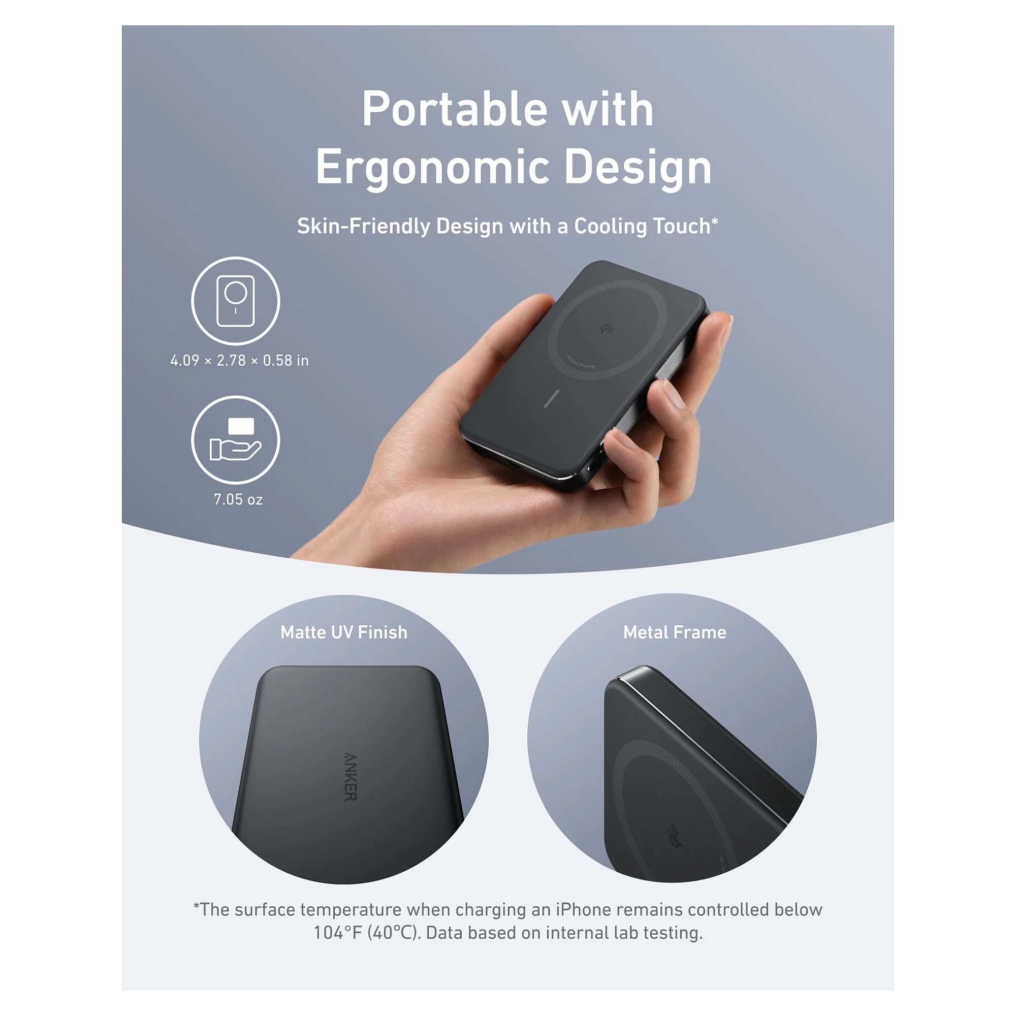 Anker MagGo PowerBank 10 000 mAh Slim magnetic black Notebook & Tablet Zubehoer
