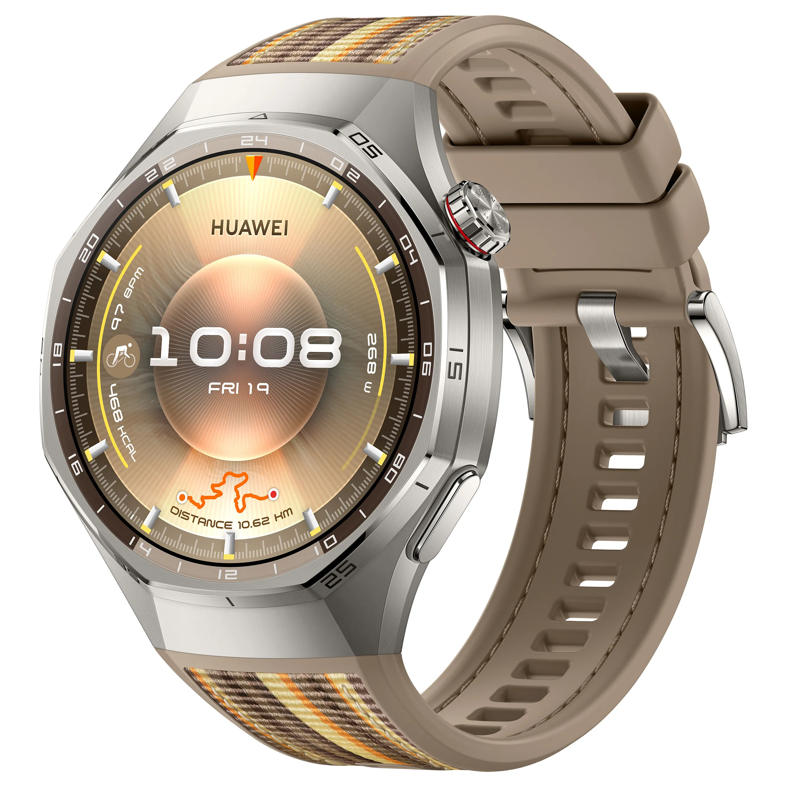 HUAWEI WATCH GT6 pro 46mm  Atum B29W   Brown Woven Strap Smartwatches & Fitnesstracker