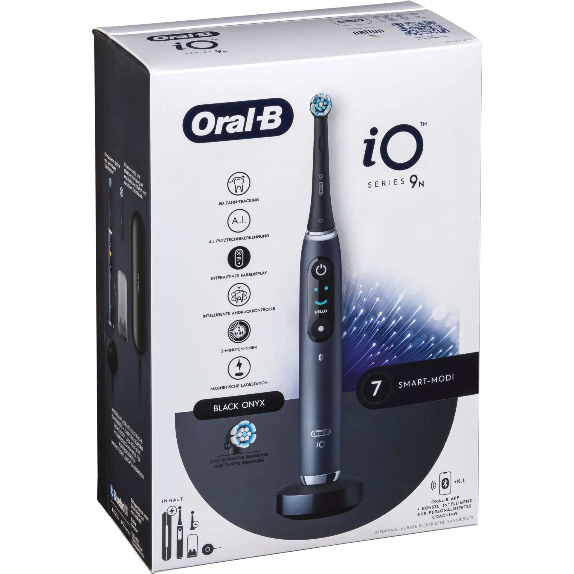Oral B iO Series 9N Elektrische Zahnbuerste black onyx Zahnpflege