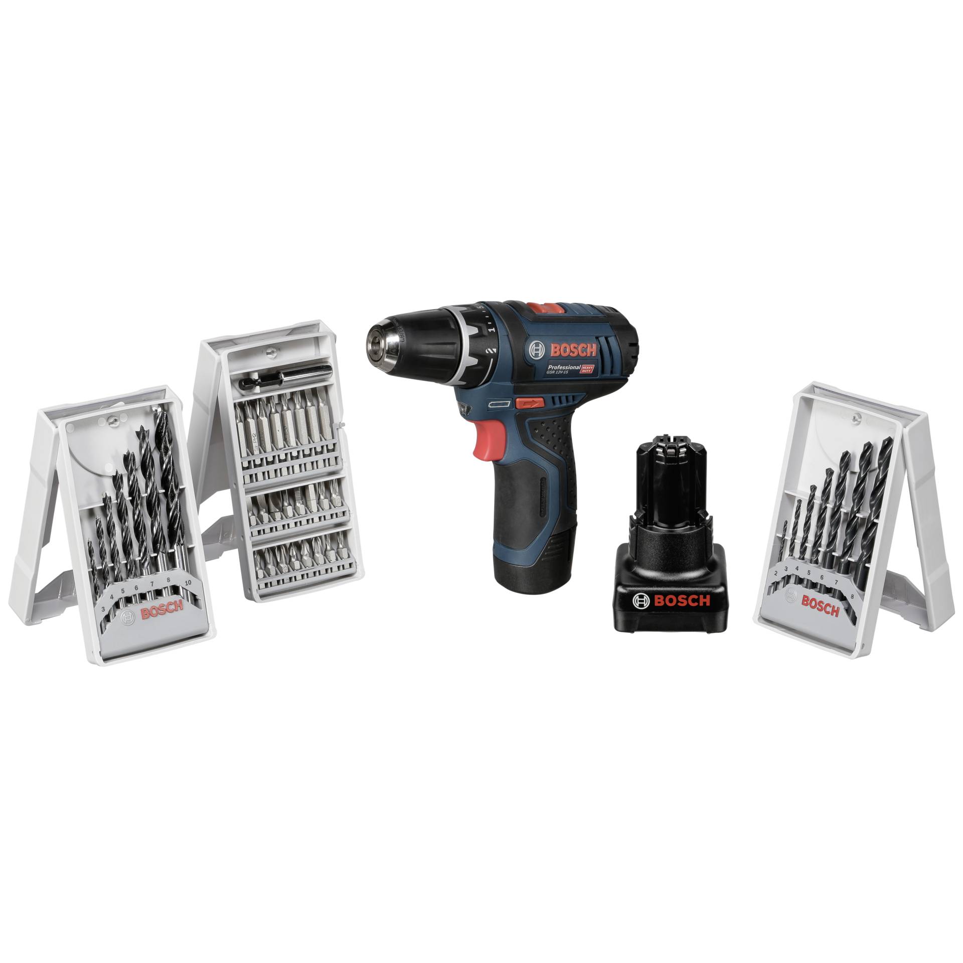 Bosch Professional Akku Bohrschrauber Set in TascheGSR  12 Volt  15 Maschinen & Werkzeuge