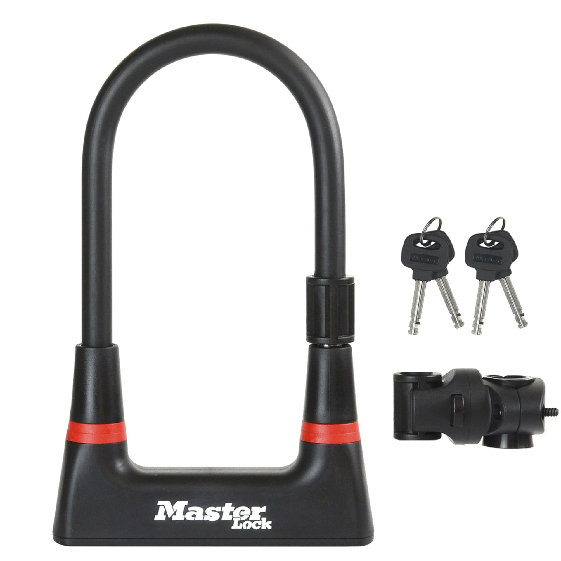 Master Lock Buegelschloss aus Stahl mit Halterung 8279EURDPRO Radsport