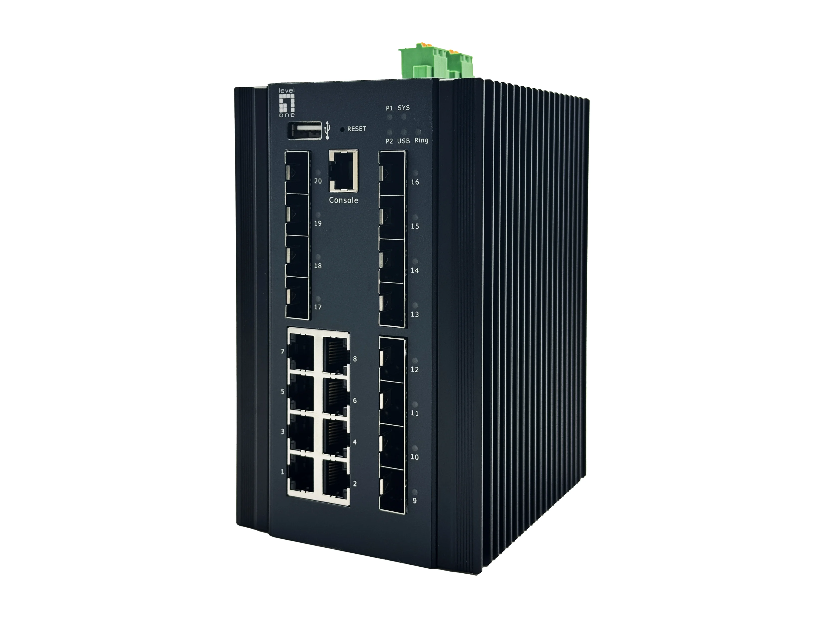 Level One IGX 2072 Netzwerk Switch 20 Ports 8x 1GbE 8x 2 5GbE SFP  Switches