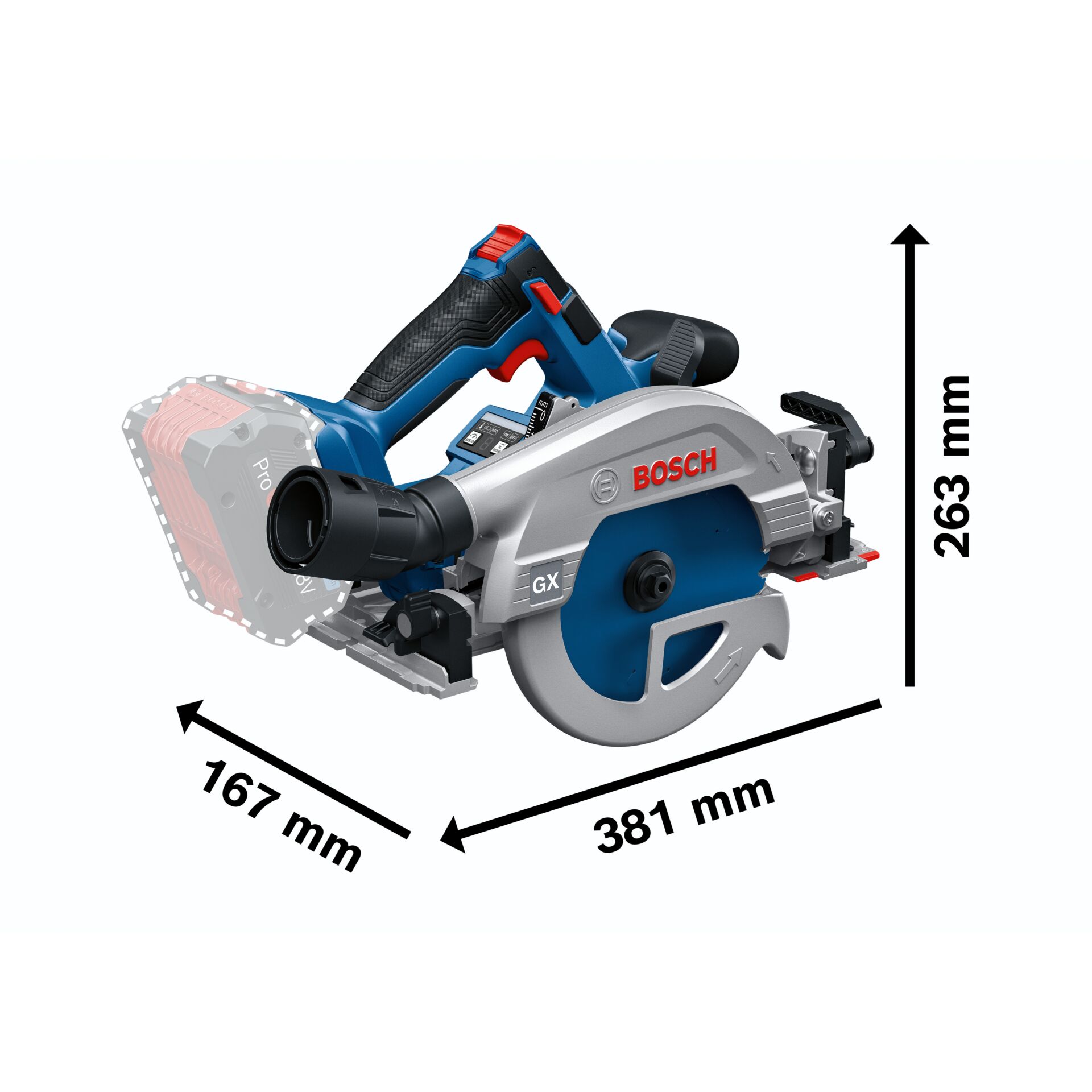 Bosch GKS 18V 57 2 GX L BOXX Akku Handkreissaege Saegen