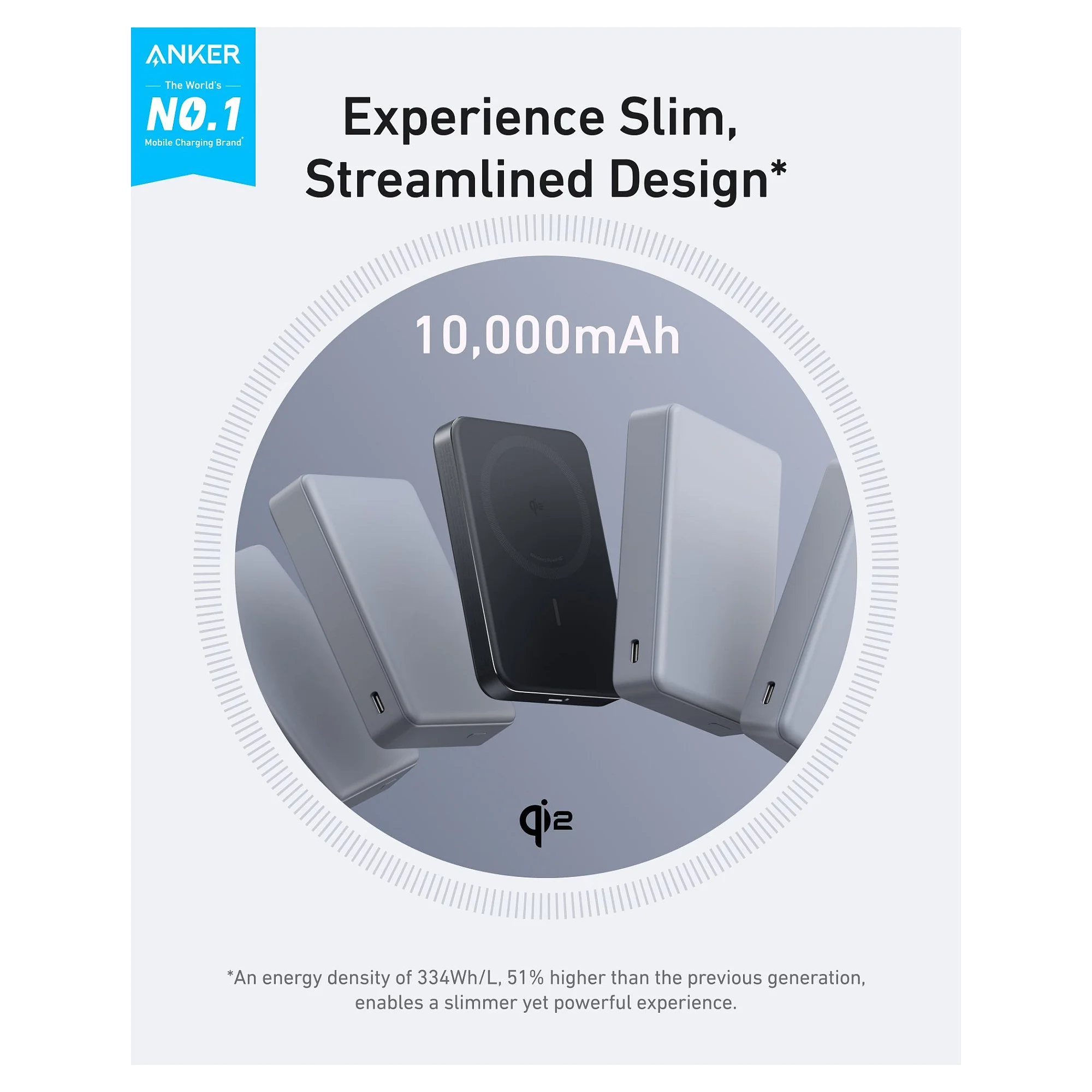 Anker MagGo PowerBank 10 000 mAh Slim magnetic black Notebook & Tablet Zubehoer