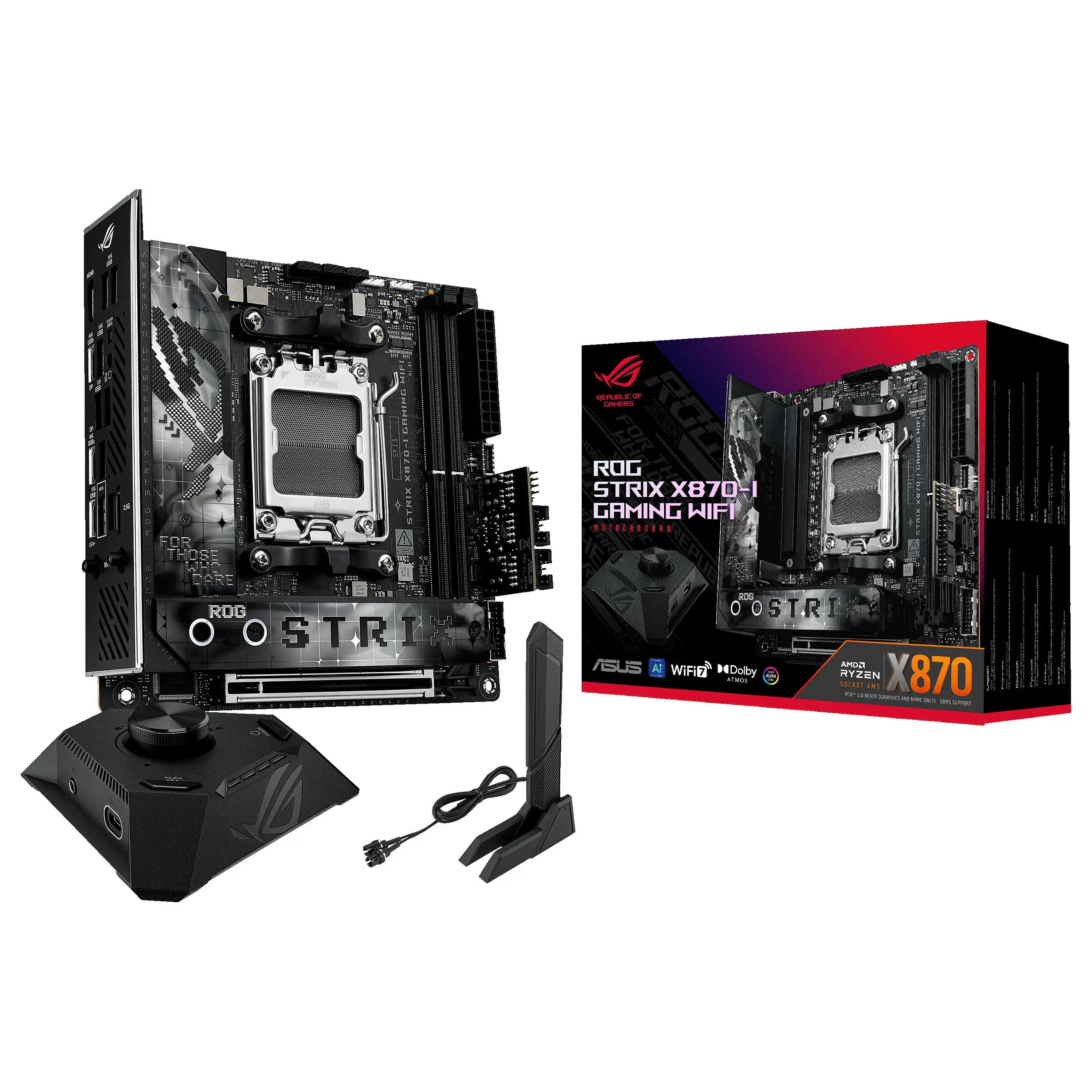 ASUS ROG STRIX X870 I GAMING WIFI AMD X870 Sockel AM5 mini ITX PC-Zubehoer