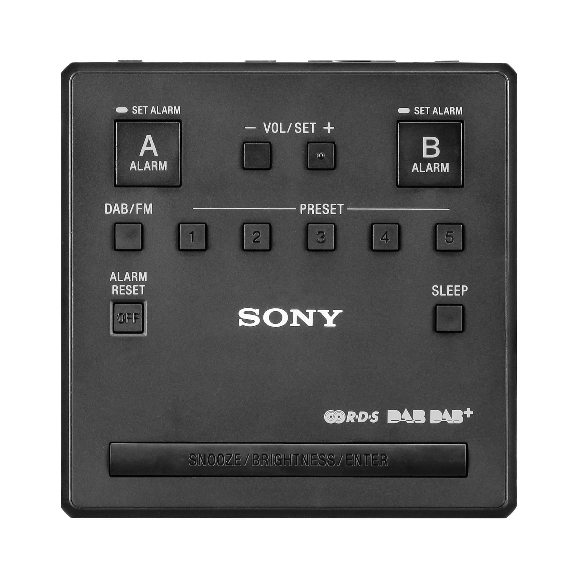 Sony XDRC1DBP Radio Uhr Schwarz  Silber Video & Audio