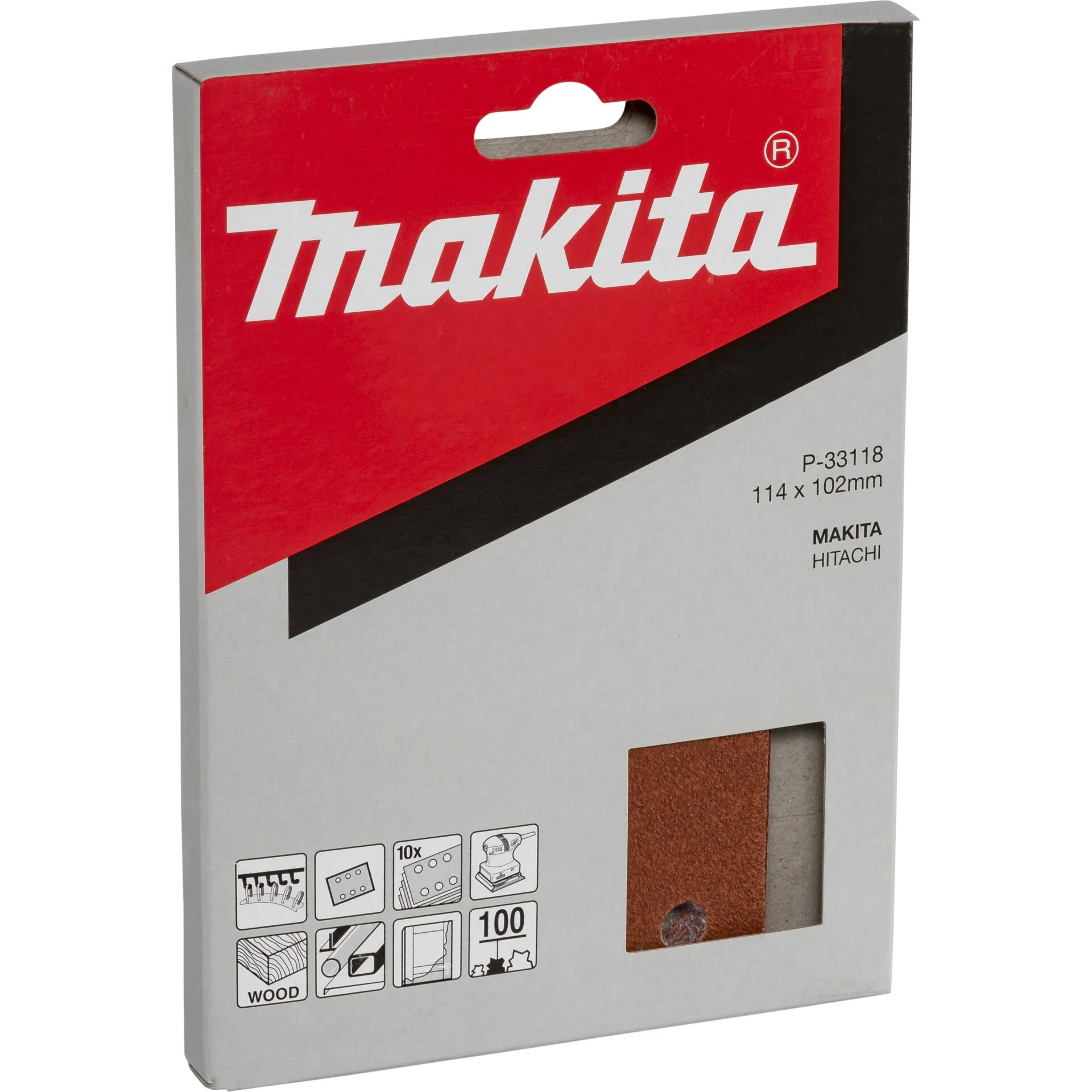 Makita P 33118 Schleifpap  Kl  102x114 K100 Schleifer Hobel & Fraesen