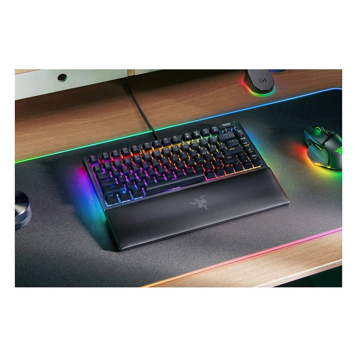 Razer BlackWidow V4 75   schwarz  US International Layout  Orange  Tastaturen & Maeuse