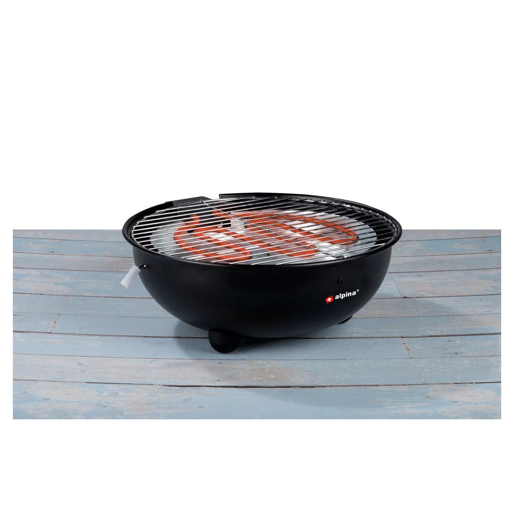 ALPINA Elektrischer Tischgrill  30 cm Kuechenkleingeraete