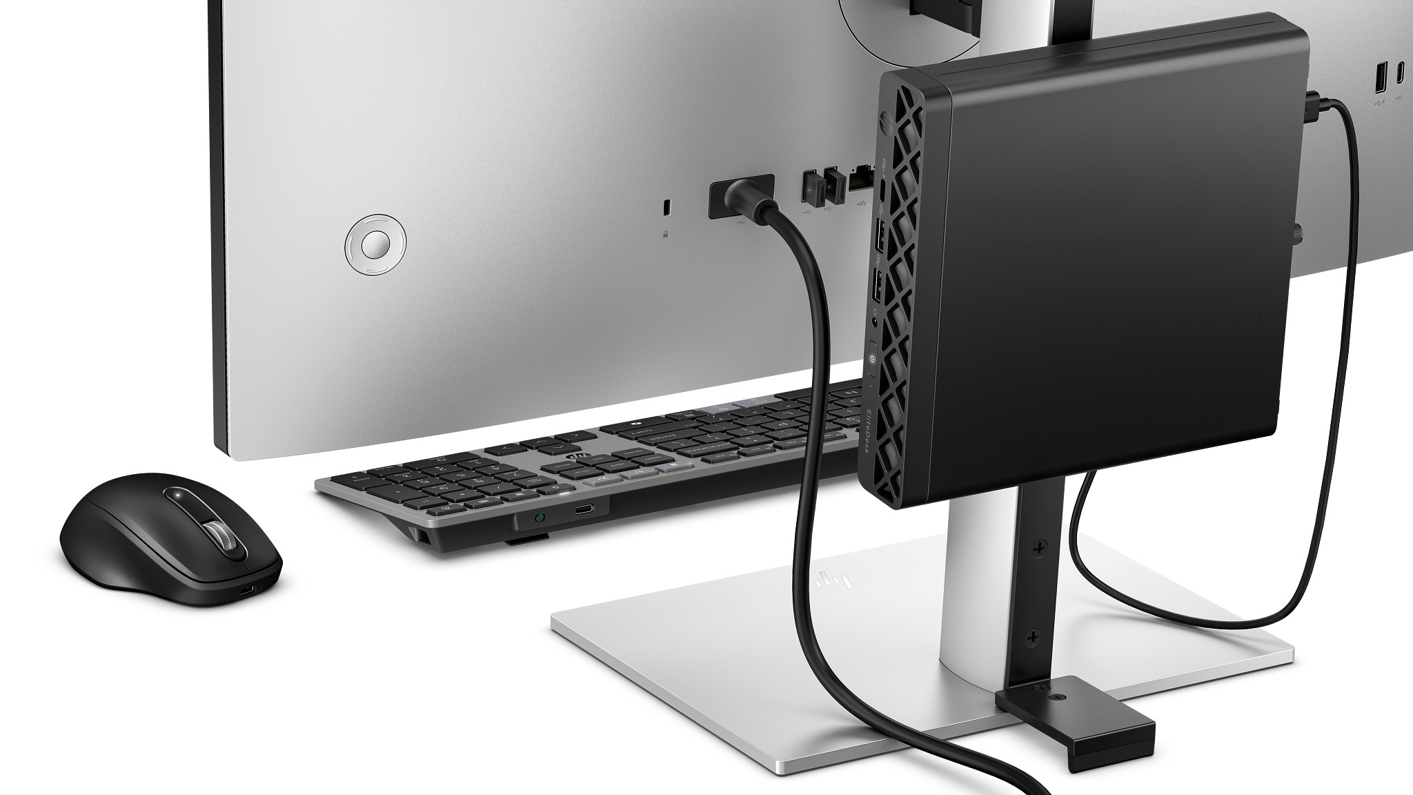 HP EliteDesk 8 Mini G1a AMD Ryzen  5 220 16 GB DDR5 SDRAM 512 GB SSD Windows 11 Pro Mini PC Mini PC Schwarz PC-Zubehoer