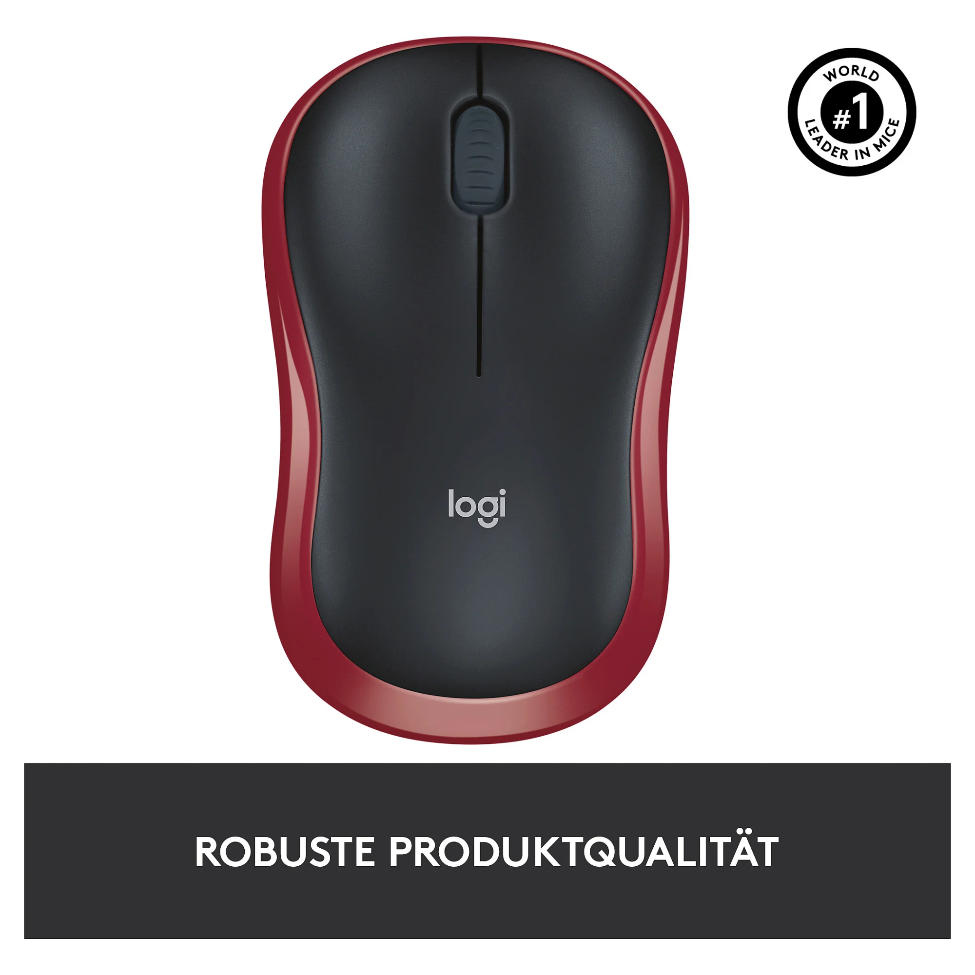 Logitech M185 Wireless red Tastaturen & Maeuse
