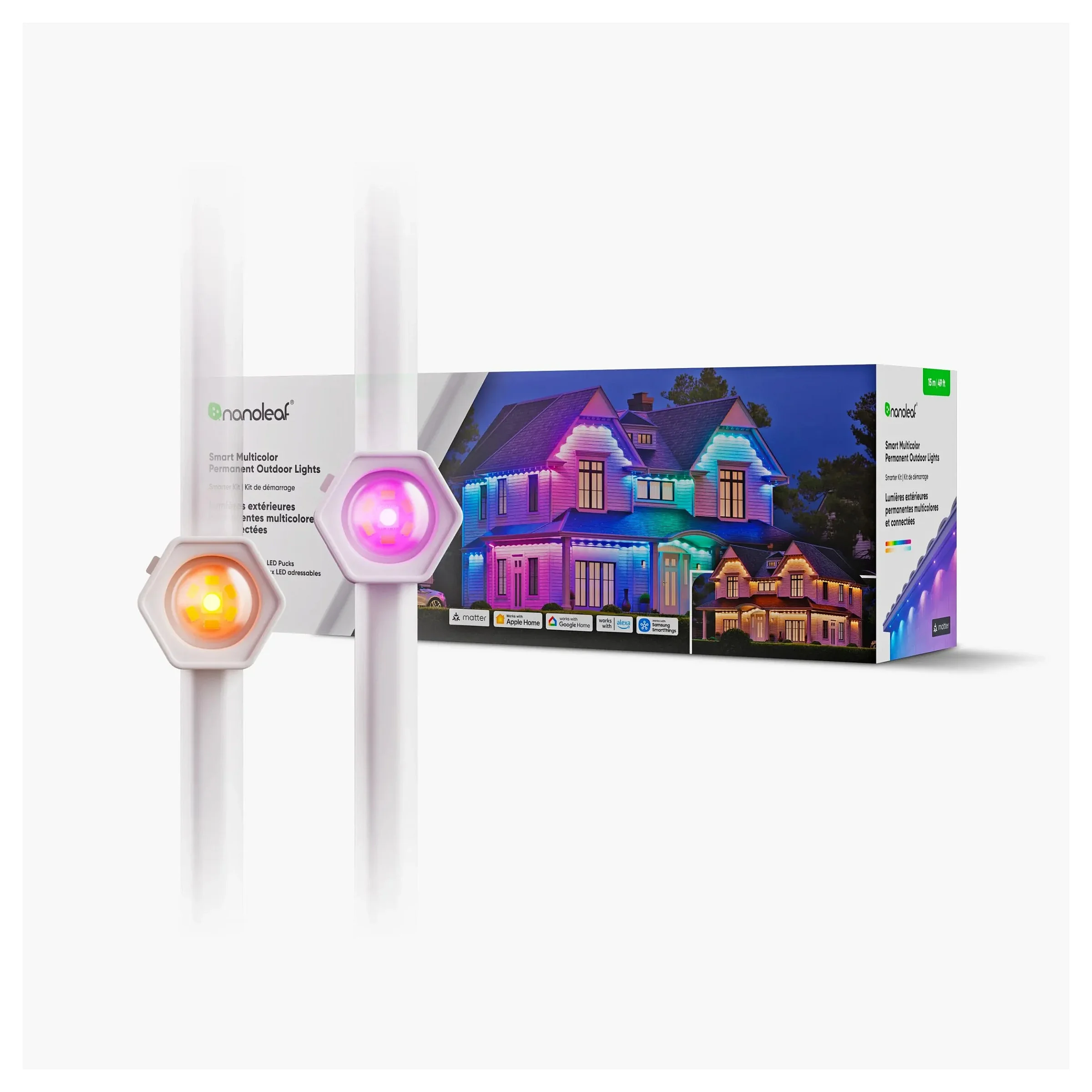 Nanoleaf Multicolor Aussenwandleuchten Starterpack 15 m Smart Home