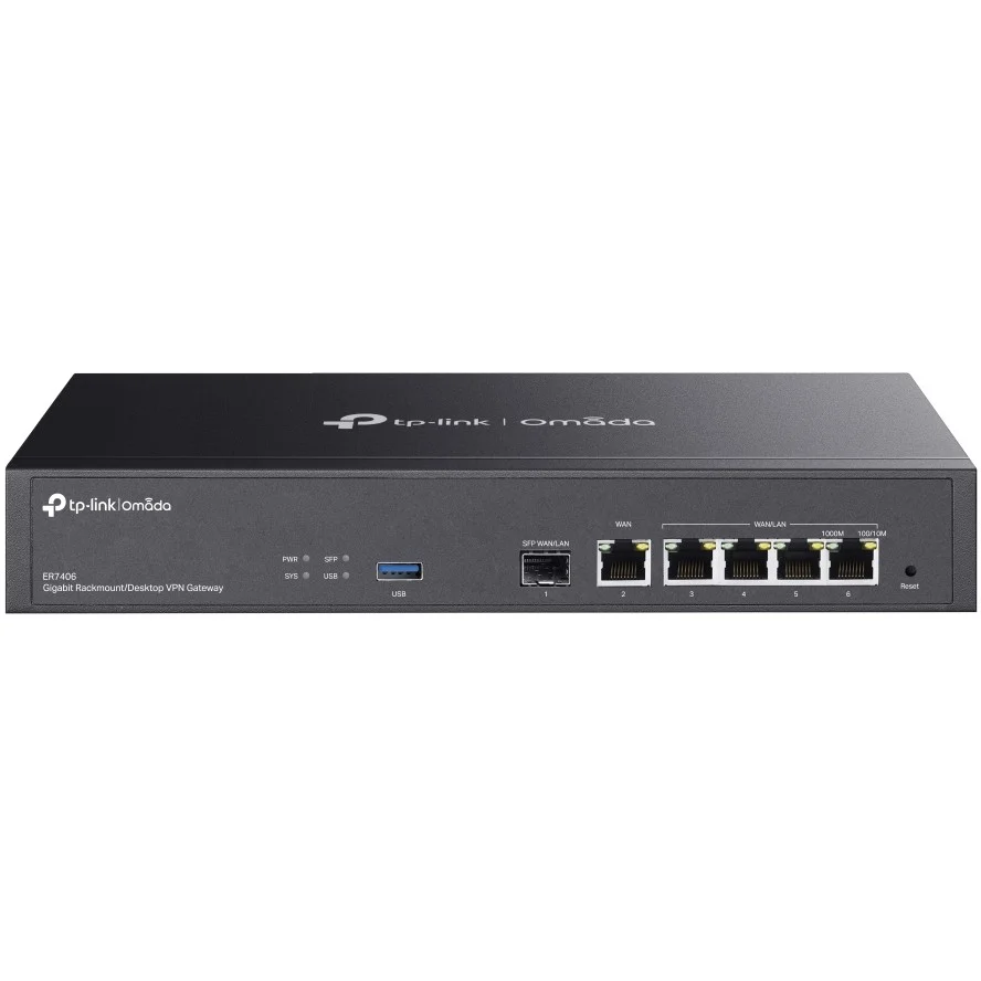 TP Link ER7406 Kabelrouter Gigabit Ethernet Schwarz Steuerungszentralen & Gateways