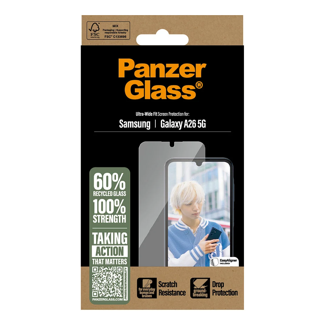 PanzerGlass   Displayschutz Samsung Galaxy A26 5G   Ultra Wide Fit Notebook & Tablet Zubehoer