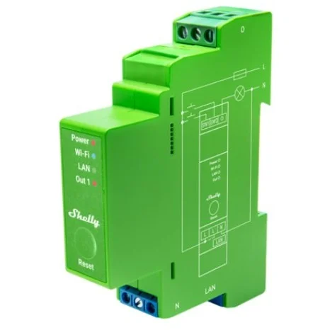 Shelly Relais ZollPro Dimmer 1PMZoll LED Gluehbirne WLAN LAN BT DIN Rail Smart Home Zubehoer