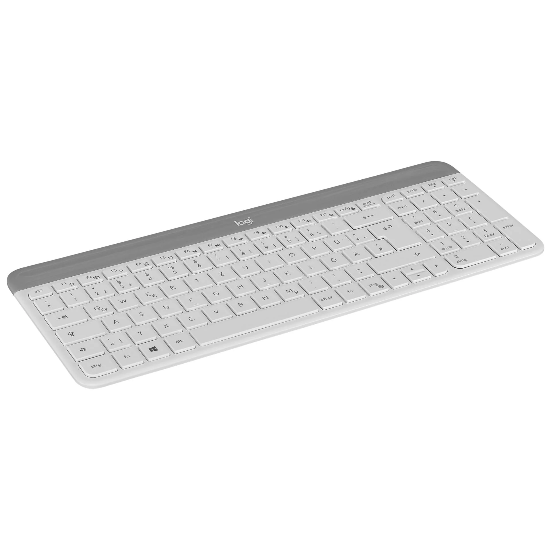 Logitech MK470 Slim Combo weiss Tastaturen & Maeuse