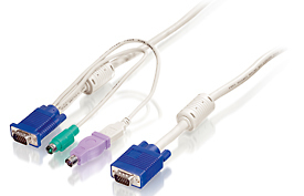 LevelOne 5m PS 2 und USB KVM Kabel PC-Zubehoer