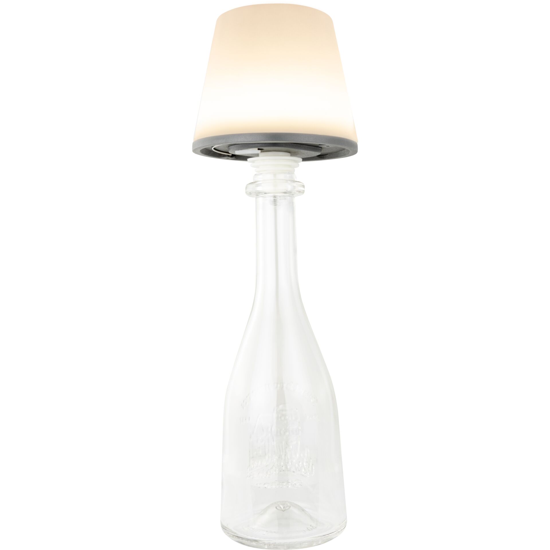 REV LED Flaschenleuchte mit Akku Lamprusco warmweiss RGB Wohnaccessoires