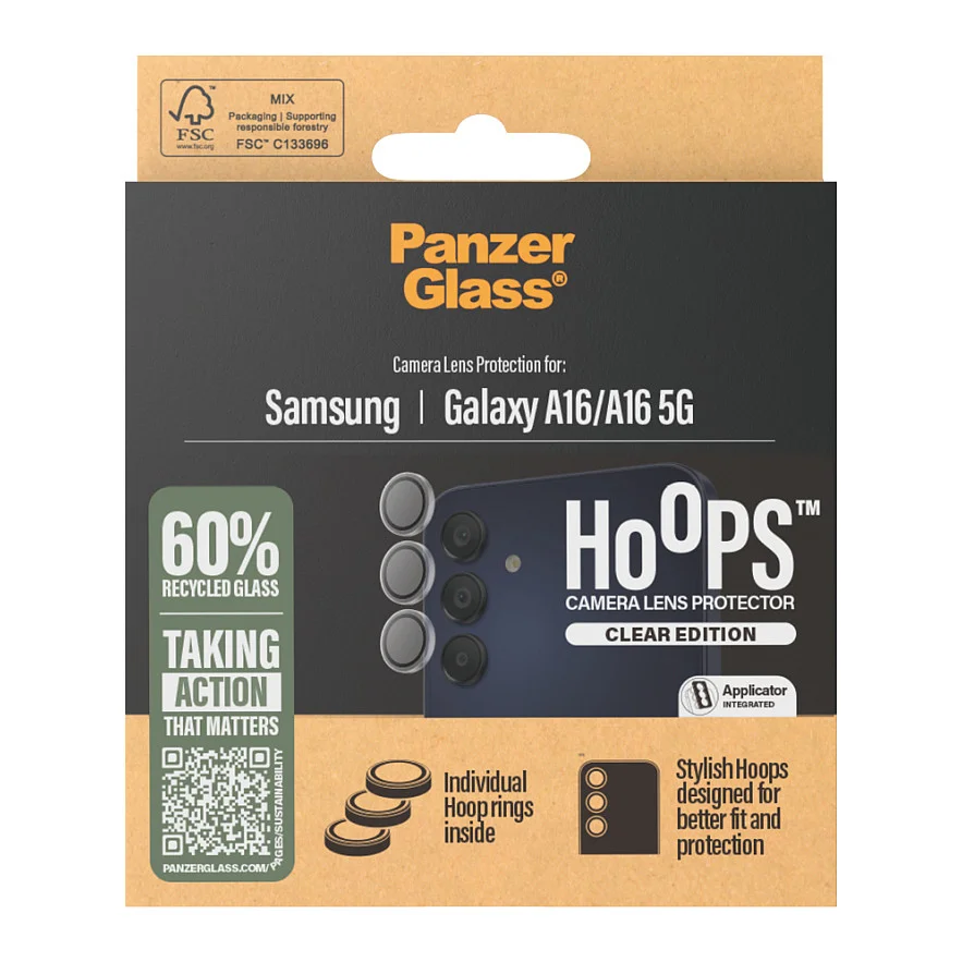 PanzerGlass   Hoops  Kameraschutz Transparent Samsung Galaxy A16   A16 5G Notebook & Tablet Zubehoer