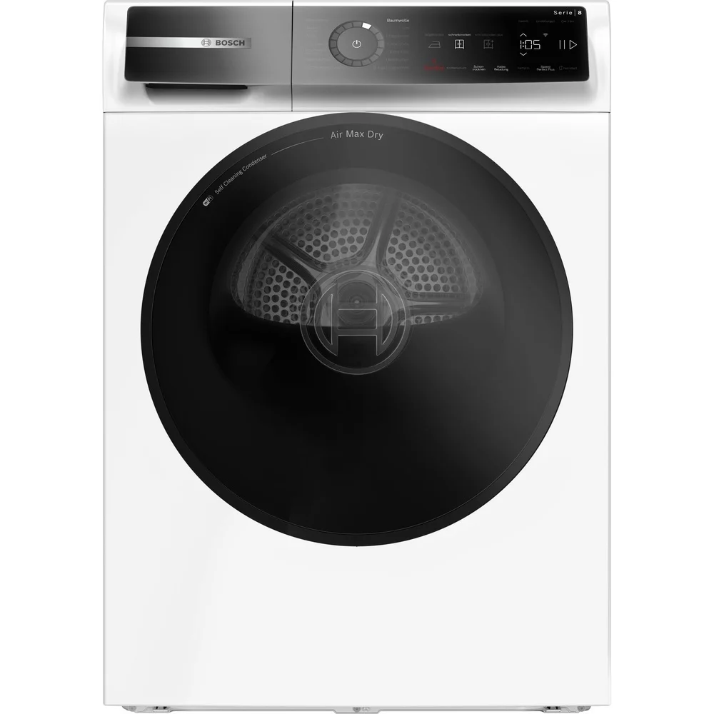 Bosch Serie 8 WRB247C40 Waeschetrockner Freistehend Frontlader 9 kg Weiss Kuechengrossgeraete