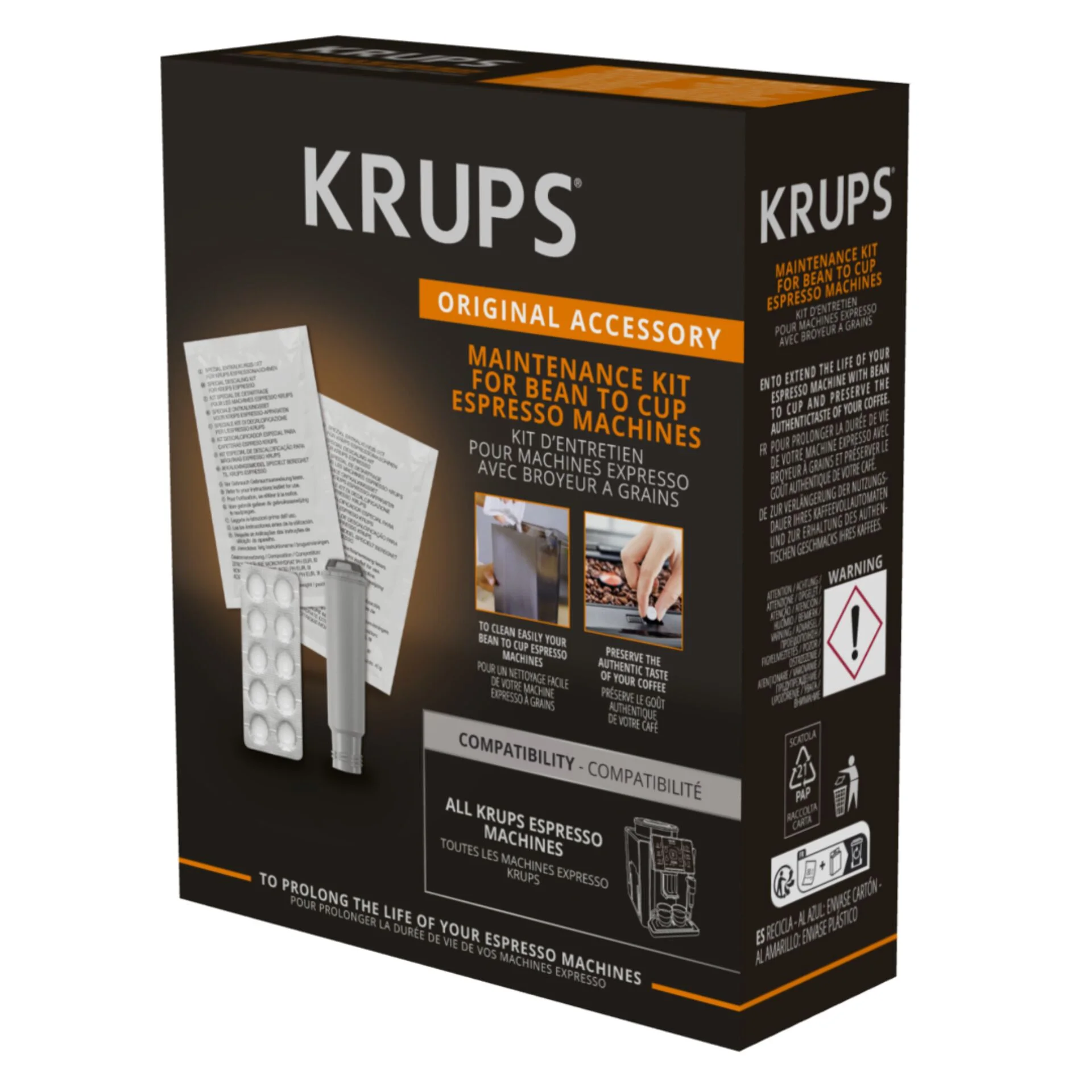 Krups XS 5300 Reinigungs  und Pflege Set Zubehoer Kaffeemaschinen