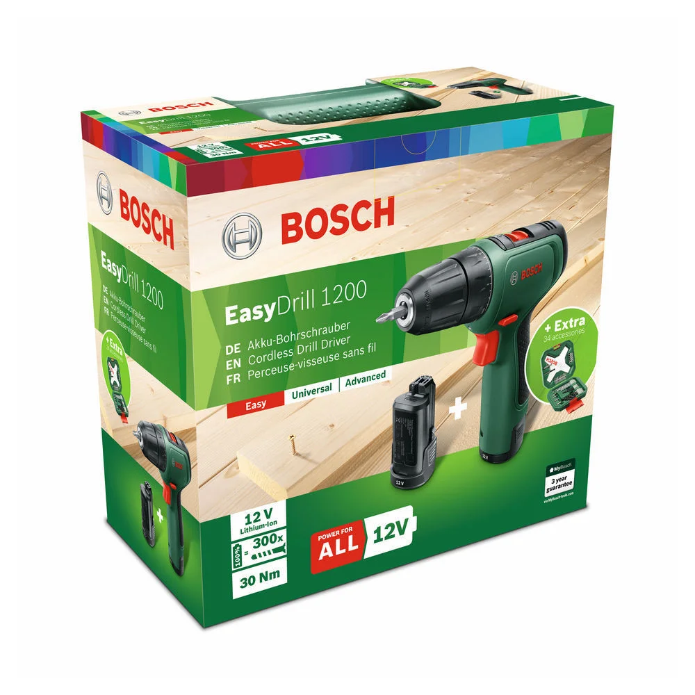 Bosch Akku Bohrschrauber EasyDrill 1200  12 Volt Maschinen & Werkzeuge