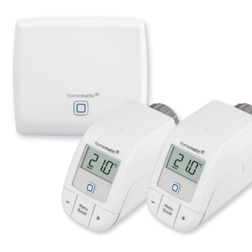 Bundle Homematic IP Access Point   2x Heizkoerperthermostat basic Heizkoerperthermostate Heizungssteuerung