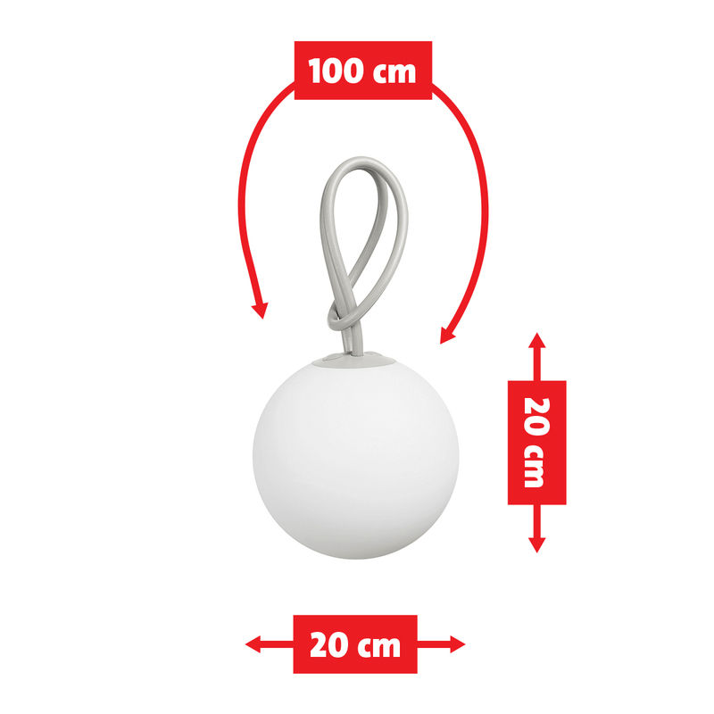 Fatboy Sphaerische Lampe Bolleke   hellgrau Leuchtmittel & Lampen