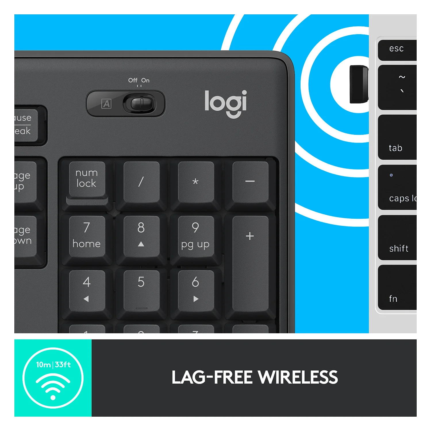 Logitech MK295 Silent wireless Combo Graphite QWERTY US Tastaturen & Maeuse
