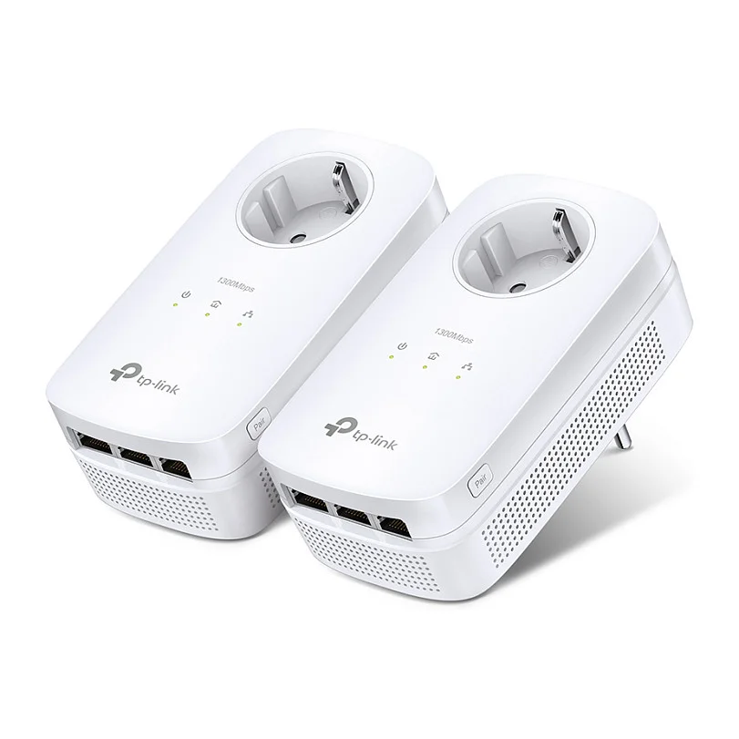 TP Link AV1300 Gigabit Powerline Adapter KIT mit Steckdose