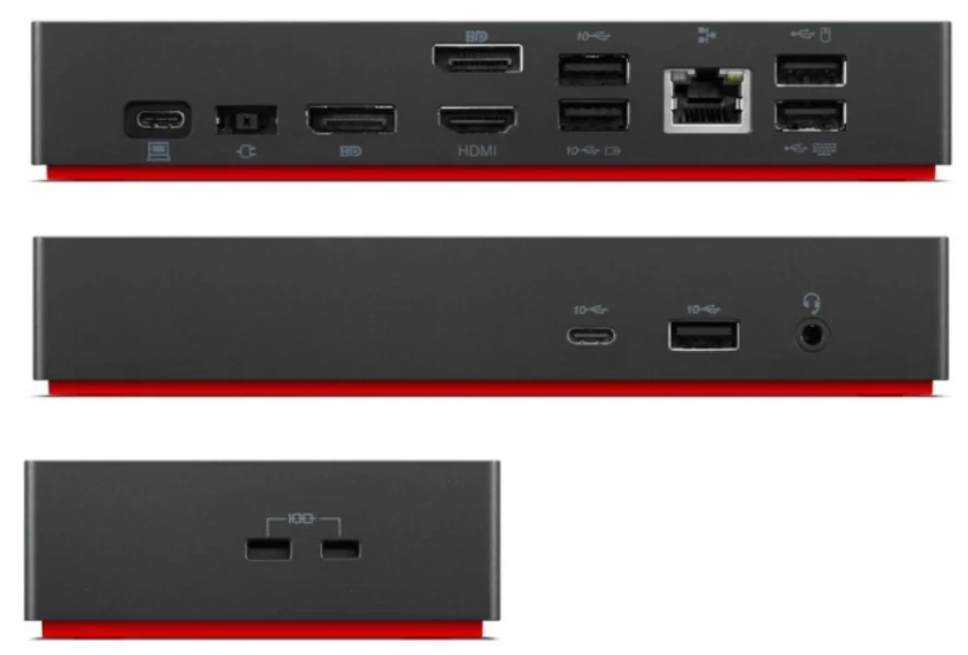 Lenovo ThinkPad Universal USB C Kabelgebunden USB 3 2 Gen 1  3 1 Gen 1  Type C Schwarz Notebooks & E-Book Reader