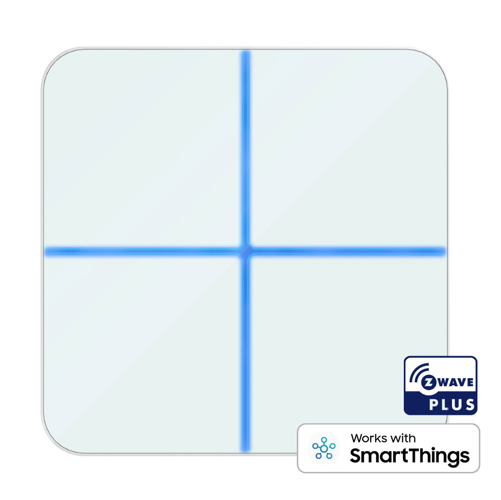 Aeotec WallMote Quad   Funkwandschalter mit 4 Tasten Smart Home Zubehoer