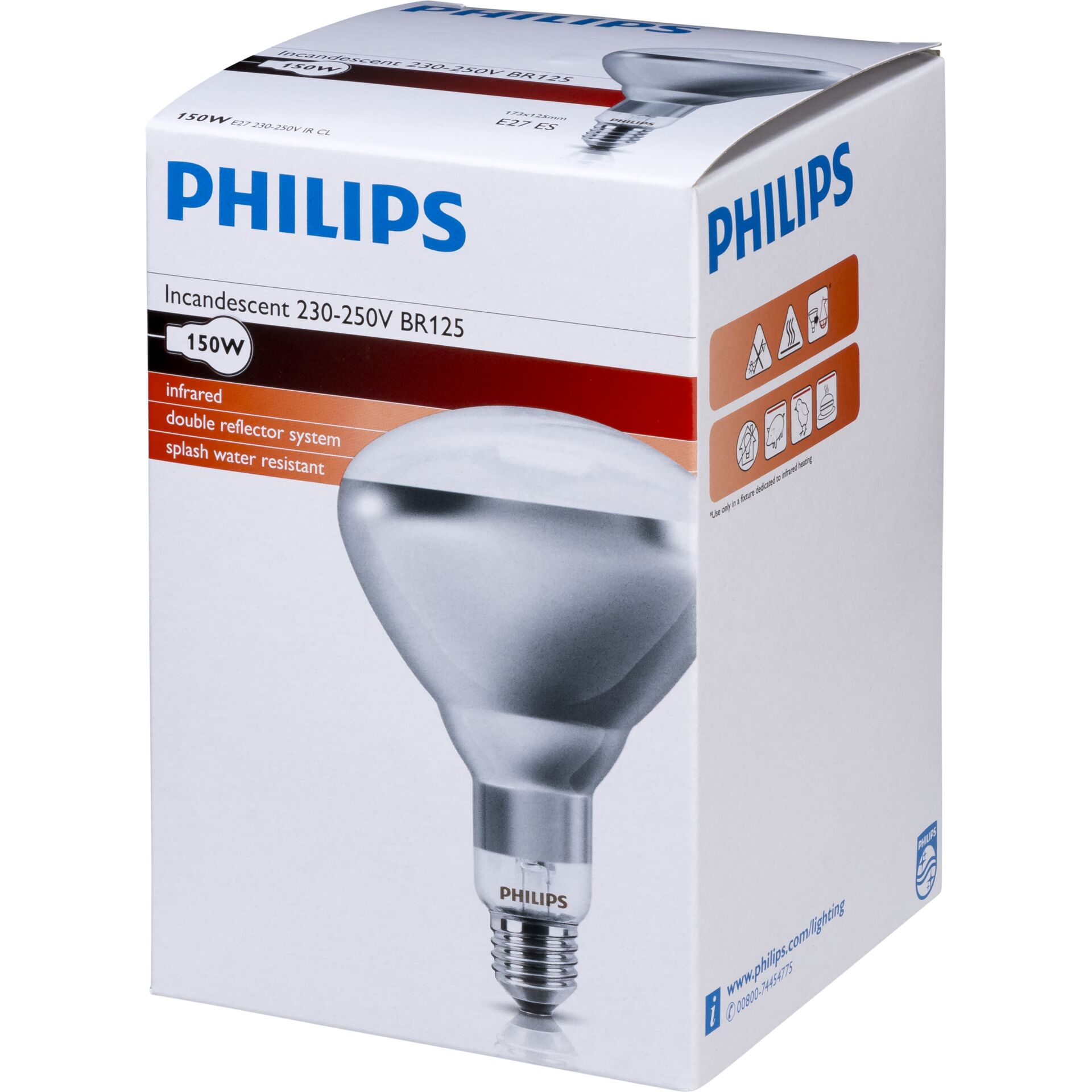 Philips 57522725 Infrarotlampe 150 W Gluehbirne Wellnessgeraete