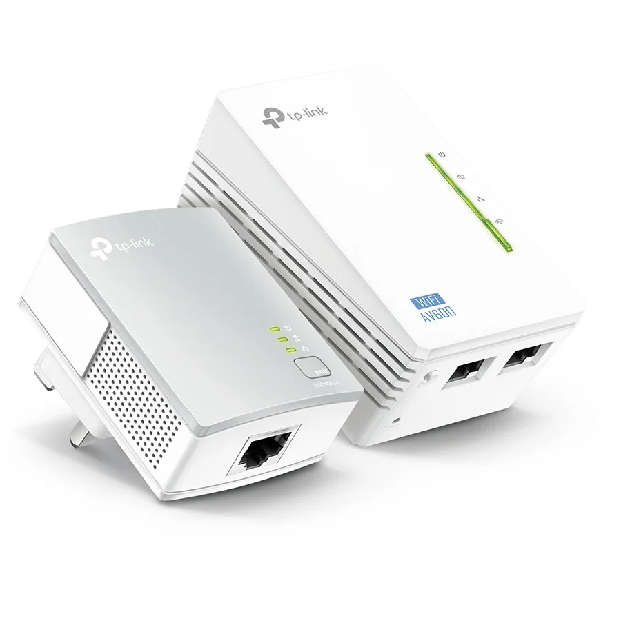 TP Link TL WPA4220 KIT WLAN Powerline Adapter 600 Mbit s Ethernet LAN Weiss 2 Stueck Netzwerk-Adapter