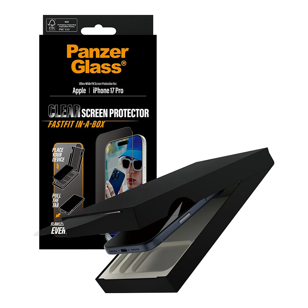 PanzerGlass   Displayschutz iPhone 17 Pro   Ultra Wide Fit m  FASTFIT IN A BOX Notebook & Tablet Zubehoer