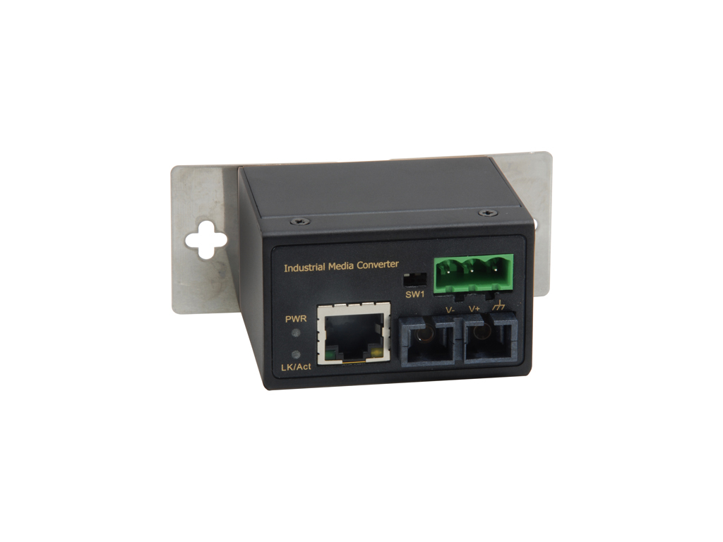 LevelOne IEC 4001 Netzwerk Medienkonverter 100 Mbit s Multi Modus Schwarz
