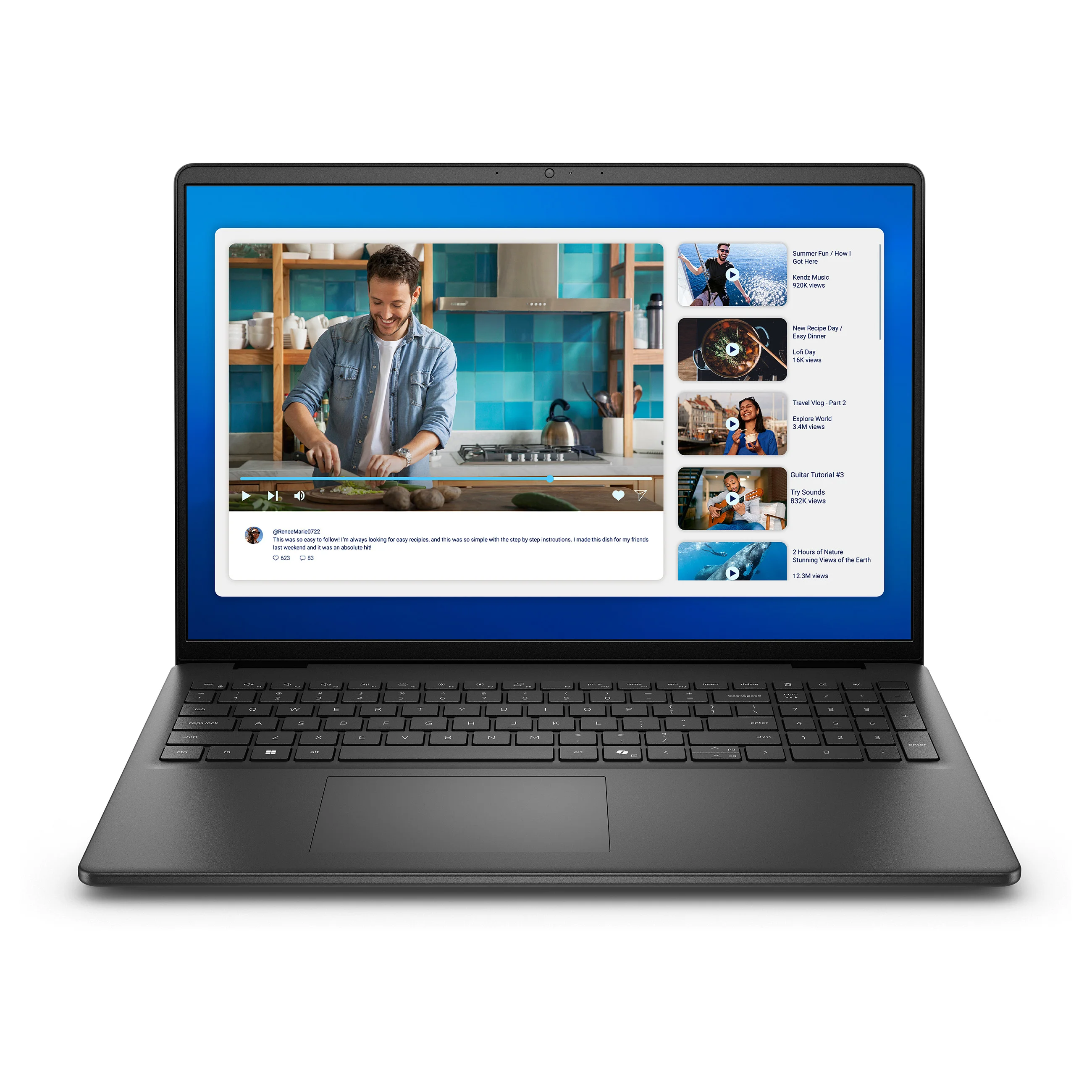 DELL DC16250 Intel Core 5 120U Laptop 40 6 cm  16   Full HD  16 GB DDR5 SDRAM 512 GB SSD Wi Fi 6  802 11ax  Windows 11 Pro Deutsch Schwarz Notebooks & E-Book Reader