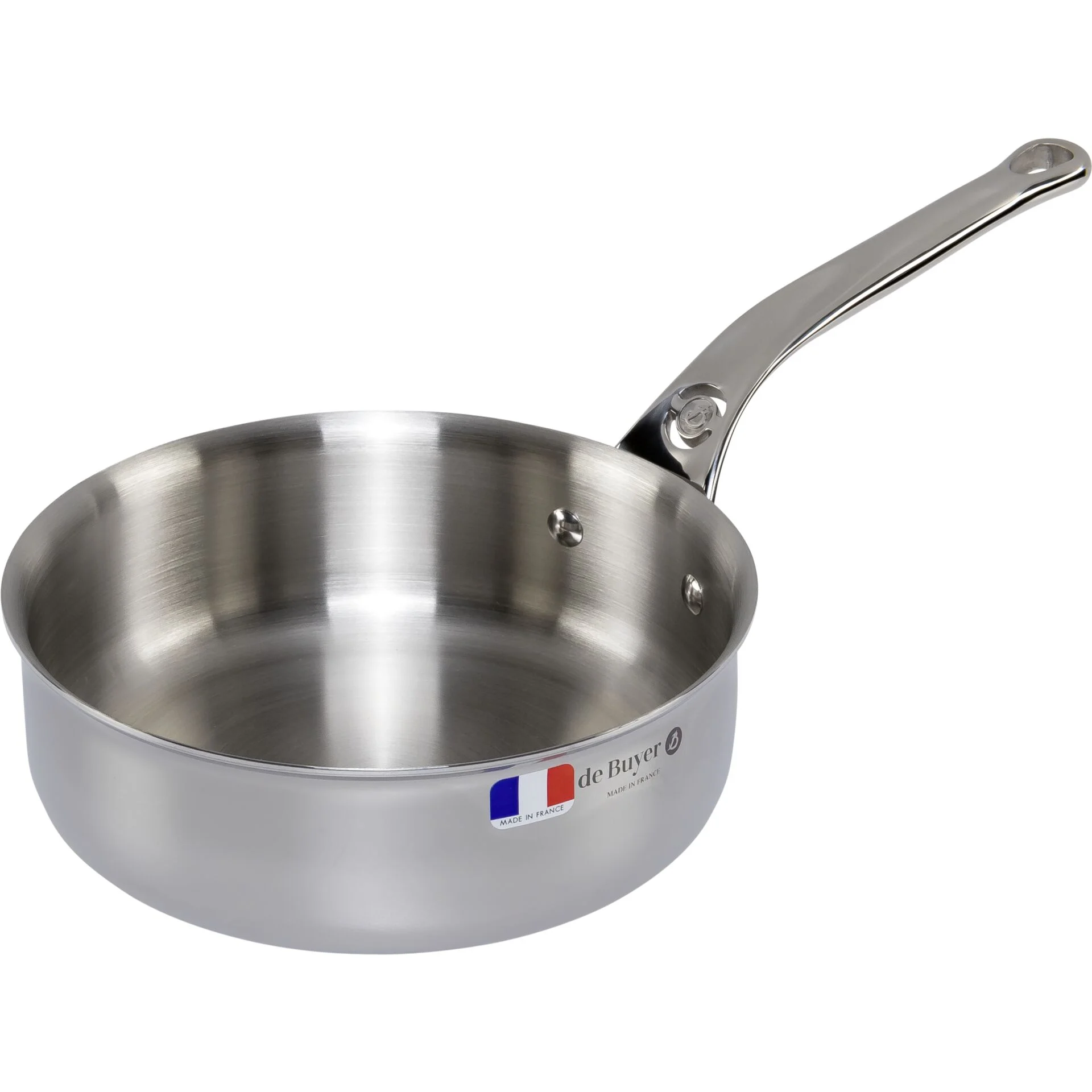 De Buyer Affinity Sauteuse Edelstahl gerade 20 cm Pfannen & Toepfe