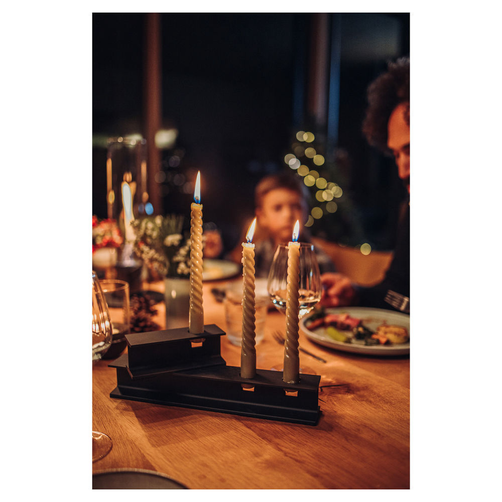 Hoefats Kerzenhalter Henry Metal I  schwarz Grills