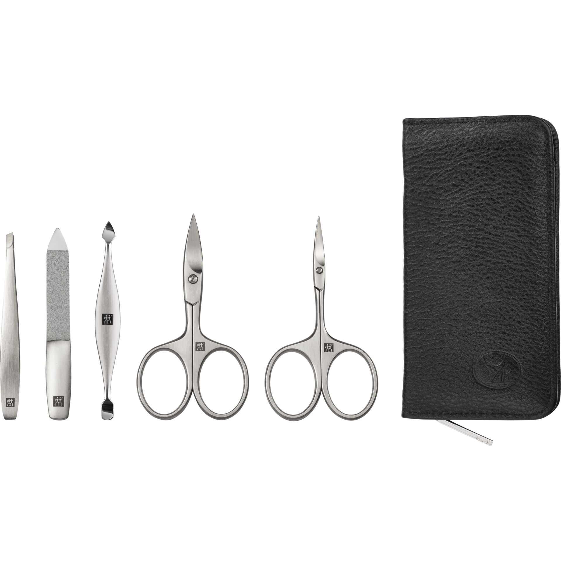 ZWILLING Manikuere Pedikuere Set 5tlg  mit Nagelschere  Leder Wellnessgeraete