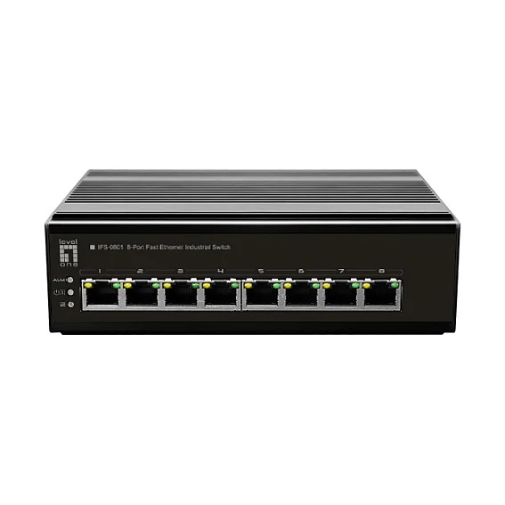 LevelOne IFS 0801 Netzwerk Switch Unmanaged Fast Ethernet  10 100  Schwarz Switches
