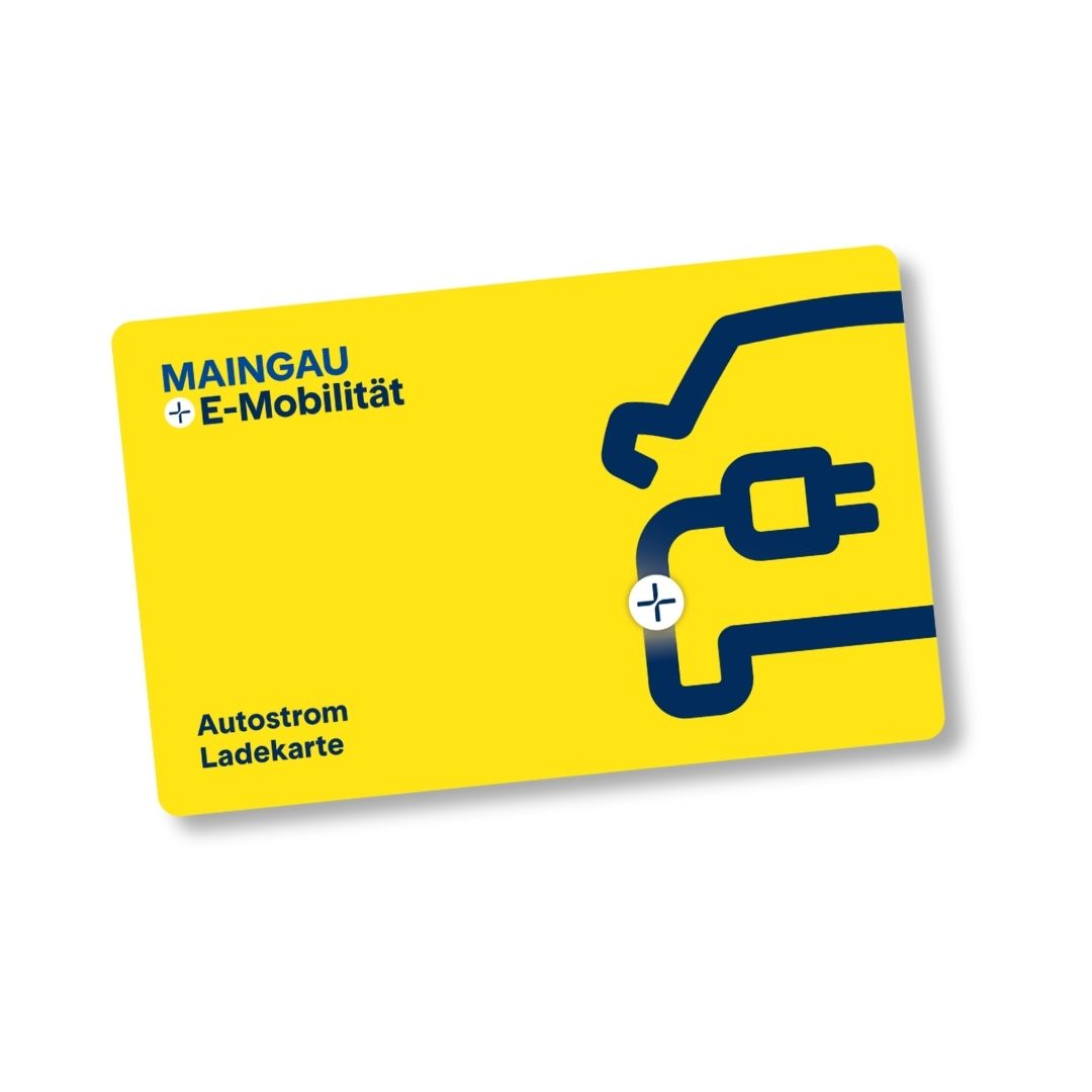 MAINGAU Autostrom Ladekarte gelb Ladezubehoer Wallboxen & Ladezubehoer RFID E-Mobilitaet
