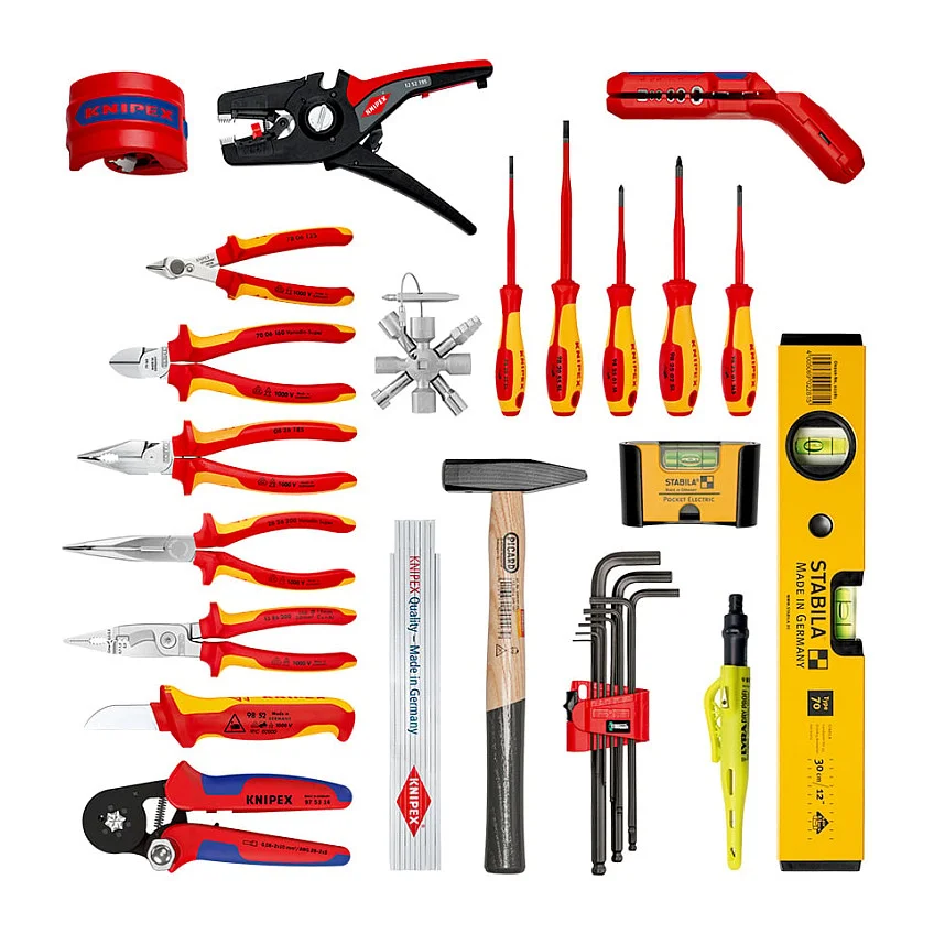 KNIPEX Werkzeugkoffer Robust26 Move Elektro Werkzeugsets