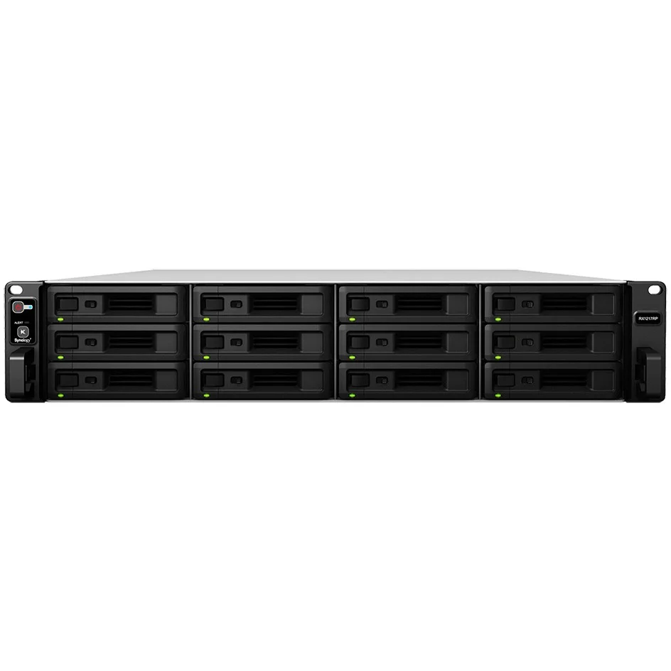 Synology RX1217RP Erweiterungseinheit fuer DiskStation   12 Einschuebe   Redundant Netzteile Netzwerk-Adapter / Netzwerk-Karten
