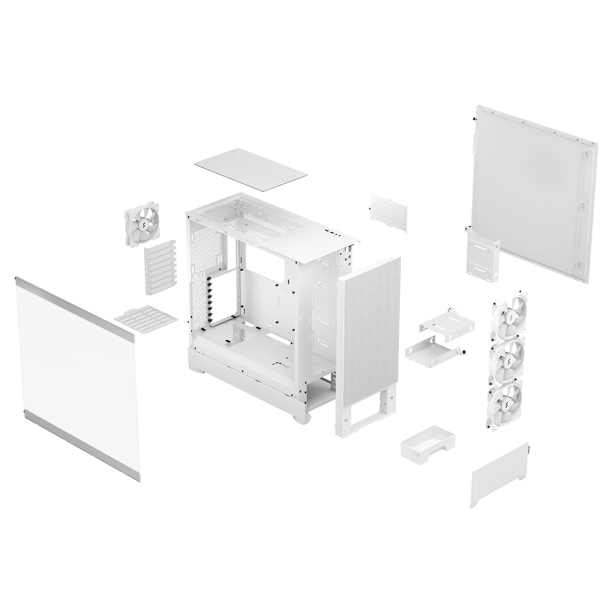Fractal Design Midi Pop XL Air RGB White Window PC-Zubehoer